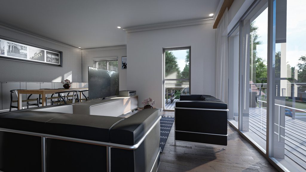 Innenvisualisierung Hof